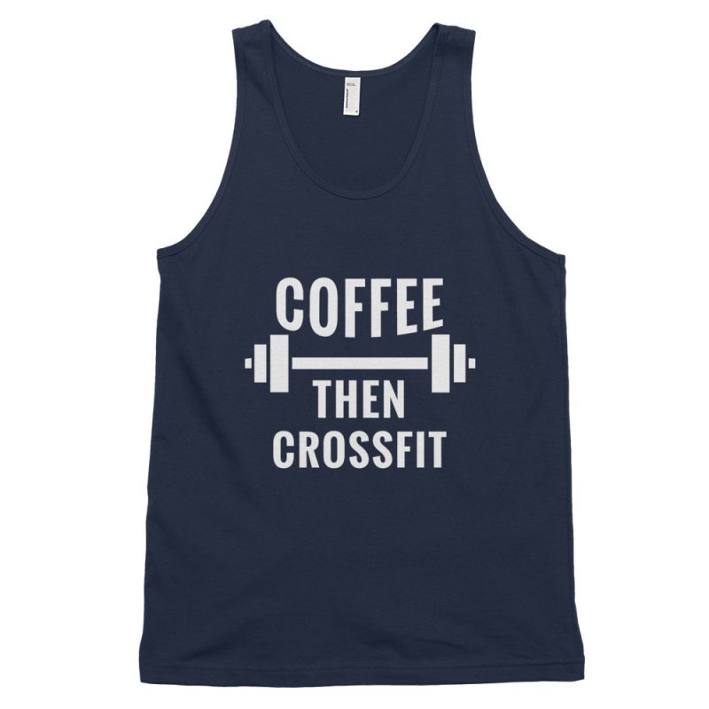 Coffee Then CrossFit original Crossfit tank top singlet cut off workout apparel