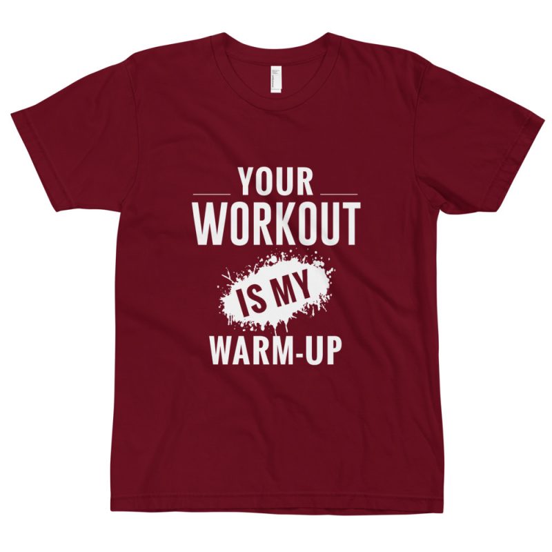 Your Workout Is My Warmup original Crossfit tank top singlet cut off workout apparel