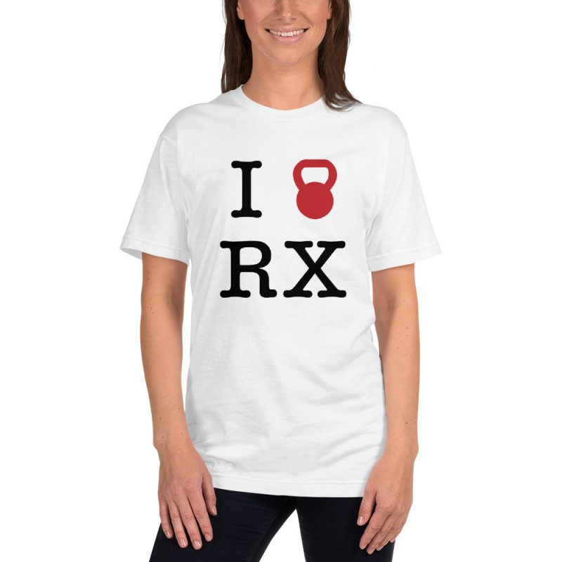 I love RX original Crossfit t-shirt workout apparel gym tee